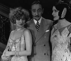 Arlette Marchal, Adolphe Menjou, and Greta Nissen in Blonde or Brunette (1927)