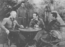 William Boyd, Martin Garralaga, Russell Hayden, and José Luis Tortosa in Doomed Caravan (1941)