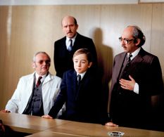 Antonín Kala, Ludek Kopriva, Petr Nározný, and Jirí Sovák in The Flying Cestmír (1983)