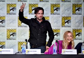 Justin Chatwin and Megan Ketch at an event for American Gothic (2016)