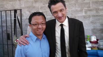 Devin Hansen and John Hawkes in Small Town Crime 2017