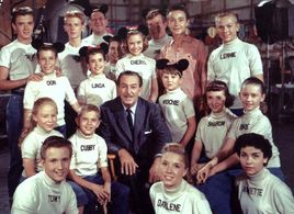 Walt Disney, Kevin Corcoran, Annette Funicello, Sharon Baird, Lonnie Burr, Tommy Cole, Tim Considine, Jimmie Dodd, Lynn 