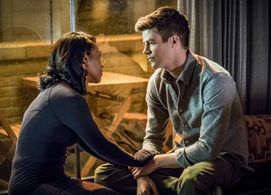 Grant Gustin and Candice Patton in The Flash (2014)