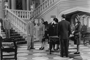 Guillermo Battaglia, Eduardo Cuitiño, Aída Luz, Orestes Soriani, Ignacio de Soroa, María Armand, and Rita Juárez in Los 