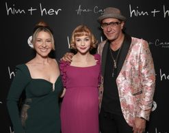 Producer Independence Hall, Director Íce Mrozek and Actress Cristina Spruell @ him & her Premiere in Los Angeles 2021 La