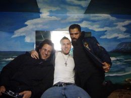 On set of MISLED - Scott Baldyga, Jonathan Stanley, Sammy Sheik
