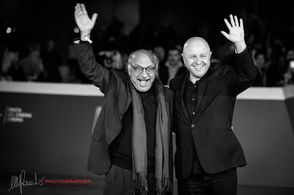 Babak Karimi and Stephan Streker at the premiere of NOCES (Official Selection at the 11th Rome Film Festival).