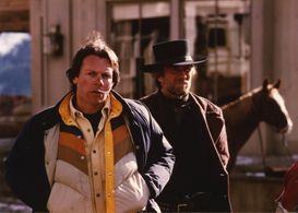 David Valdés and Clint Eastwood in Pale Rider