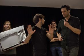 Giacomo la Monaca and Francesco Gabriele in Blue Hollywood (2017)