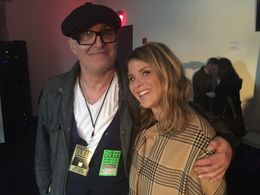 Nick Egan with Jenna, President George W Bush's daughter at the Duran Duran show in Brooklyn