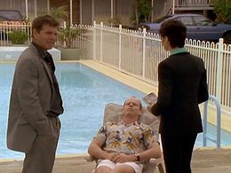 Colin Friels and Toni Scanlan in Water Rats (1996)