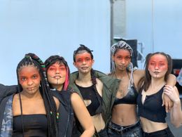 Hana Liu, Erin Ruth Walker, Nikko Austen Smith, Olivia Blue, and Yaisa in This Game's Called Murder (2021)