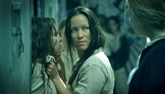 Megan Montaner, Nikol Kollars and Agnes Kiraly in Sin Identidad