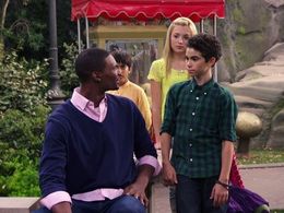 Peyton List, Chris Bosh, Cameron Boyce, and Karan Brar in Jessie (2011)