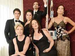 with Javier Munoz, Christina Rouner, Karen Walsh, Marin Mazzie, Ashley Landay