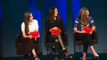 Nina Garcia, Carly Chaikin, and Rebecca Minkoff in Project Runway (2004)