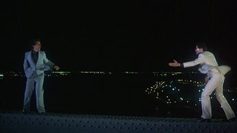 John Travolta and Barry Miller in Saturday Night Fever (1977)