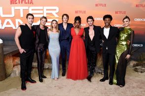 Madelyn Cline, Carlacia Grant, J.D., Madison Bailey, Chase Stokes, and Rudy Pankow in Outer Banks (2020)