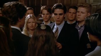 Joshua Jackson, Michael Cudlitz, and Christopher Orr in D3: The Mighty Ducks (1996)