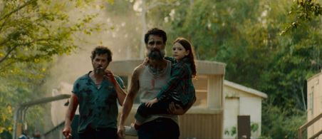 Still of Scarlett Blum, Rodrigo Santoro, and Shane Callahan