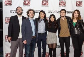 Suzanne Cyr, Ray Xue, Spencer Macpherson, and Brittany Teo in Extracurricular (2018)