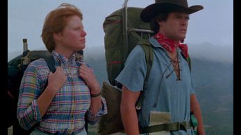 Mary Gail Artz and James P. Hayden in Don't Go in the Woods (1981)