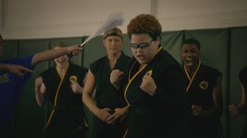 William Zabka and Nichole Brown in Cobra Kai (2018)