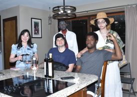 On the set of Malefic.