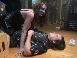 BTS from the short film “Trick Oral Treat”