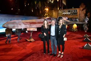 Alan F. Horn, Cassidy Horn, and Cody Horn at an event for Rogue One: A Star Wars Story (2016)