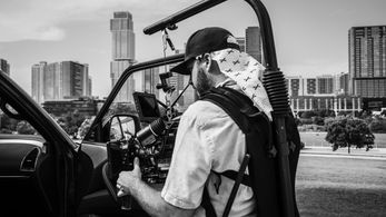 bts on set for INFINITI