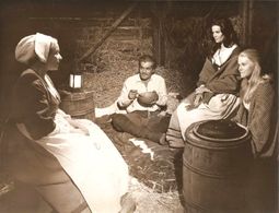 Omar Sharif, Florinda Bolkan, Madeleine Hinde, and Irene Prador in The Last Valley (1971)