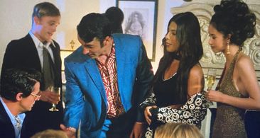 Still of Paul Black & Matthew Goode in the new Godfather series, The Offer(2022)