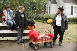 Krystal Smith and Sam Straley in Welcome to Flatch (2022)