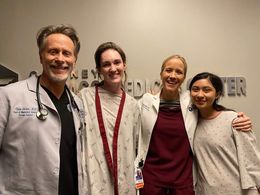 Steven Weber, Bernadette Santos Schwegel, Jessy Schram, and Kristen DeVore Rakes