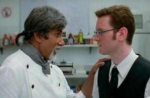 Amitabh Bachchan and Alexx O'Nell in Cheeni Kum (2007)
