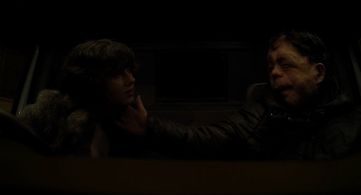 Scarlett Johansson and Adam Pearson in Under the Skin (2013)