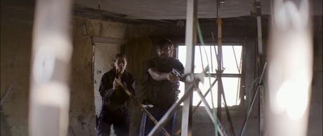 Benedikt Sebastian and Jasmine Williams in Scorched Sea (2020)