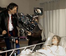 Director William Malone sets up shot of Cherilyn Wilson for PARASOMNIA