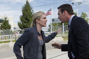 Lily Rabe and Barry Sloane in The Whispers (2015)