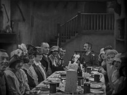 Diana Napier, Maud Gill, Louie Pounds, Olga Slade, and Jameson Thomas in The Farmer's Wife (1928)