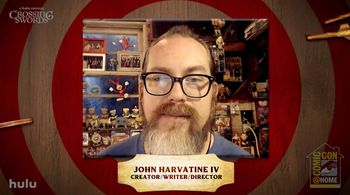 John Harvatine IV on Crossing Swords panel.