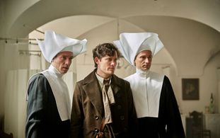 Jaroslav Plesl, Václav Neuzil, and Michael Balcar in The Watchmaker's Apprentice (2019)