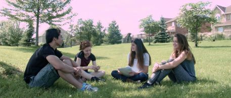 Keely Aloña, Erin Corrado, Keanu Lee Nunes, and Katherine Sliwowicz in Run Kai Run (2018)