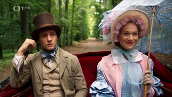 Dominika Zeleníková and Jan Nedbal in Krakonosovo tajemství (2022)