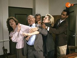 Michael Ande, Evelyn Hamann, Charles M. Huber, Rolf Schimpf, and Rosel Zech in The Old Fox (1977)