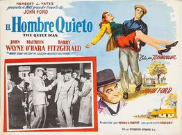 Maureen O'Hara, John Wayne, Ward Bond, Barry Fitzgerald, Sean McClory, and Victor McLaglen in The Quiet Man (1952)