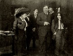 Alice Davenport, Fred Mace, and Mabel Normand in Mabel's Stratagem (1912)