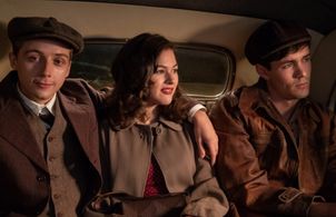 Marina Hambro, Gerran Howell, and Jonah Hauer-King in The Song of Names (2019)