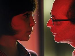 Actress Simone Spoladore and actor Lourenço Mutarelli. Natimorto, 2011 directed by Paulo Machline.